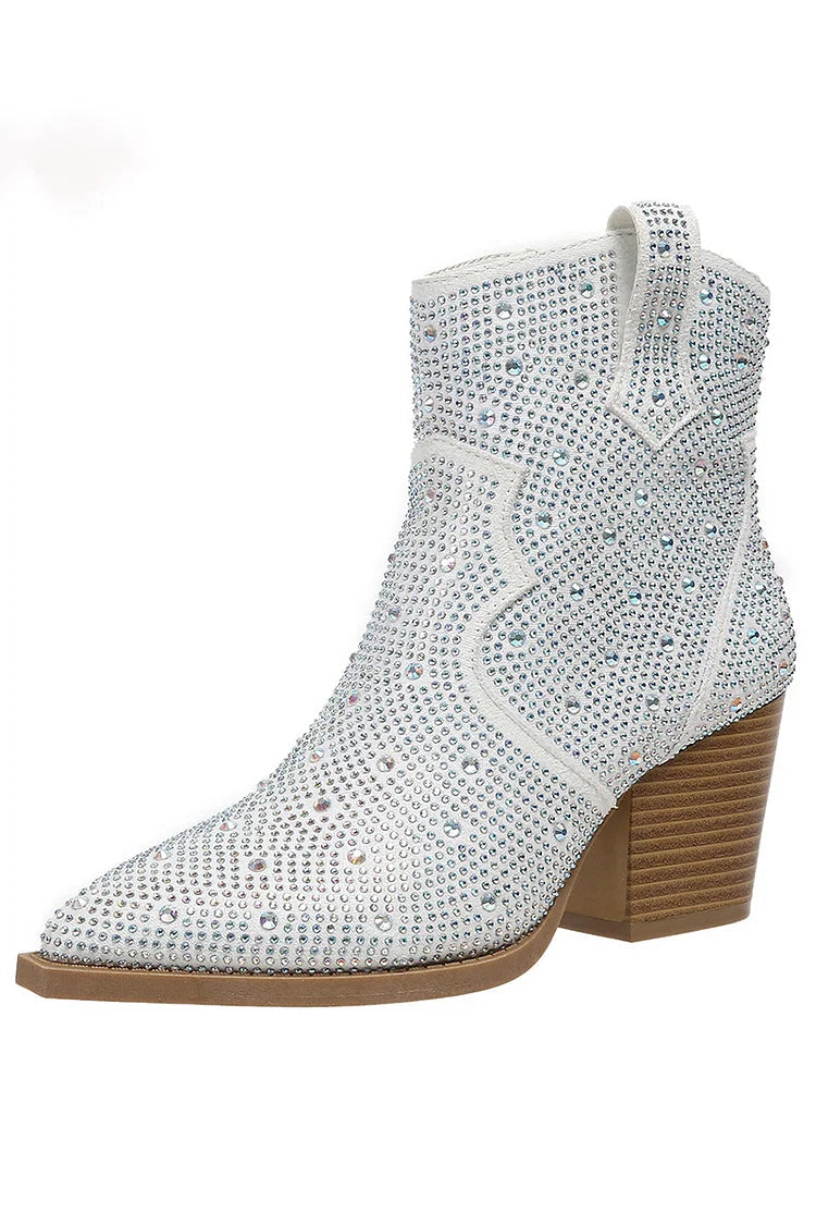 Costanza | Botas elegantes con patchwork y cremallera