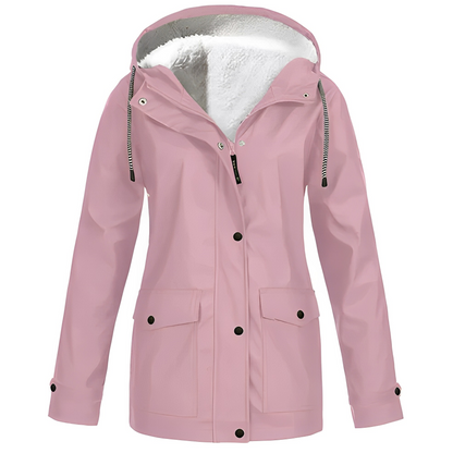 Ella™ - Abrigo impermeable for women forraso con forro de felpa