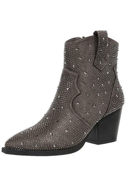 Costanza | Botas elegantes con patchwork y cremallera