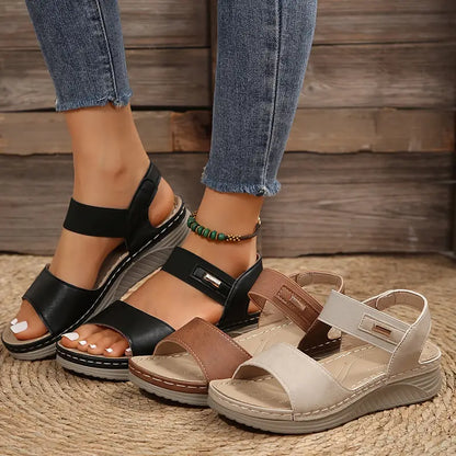 Ryza - Sandalias de cuña cómodas