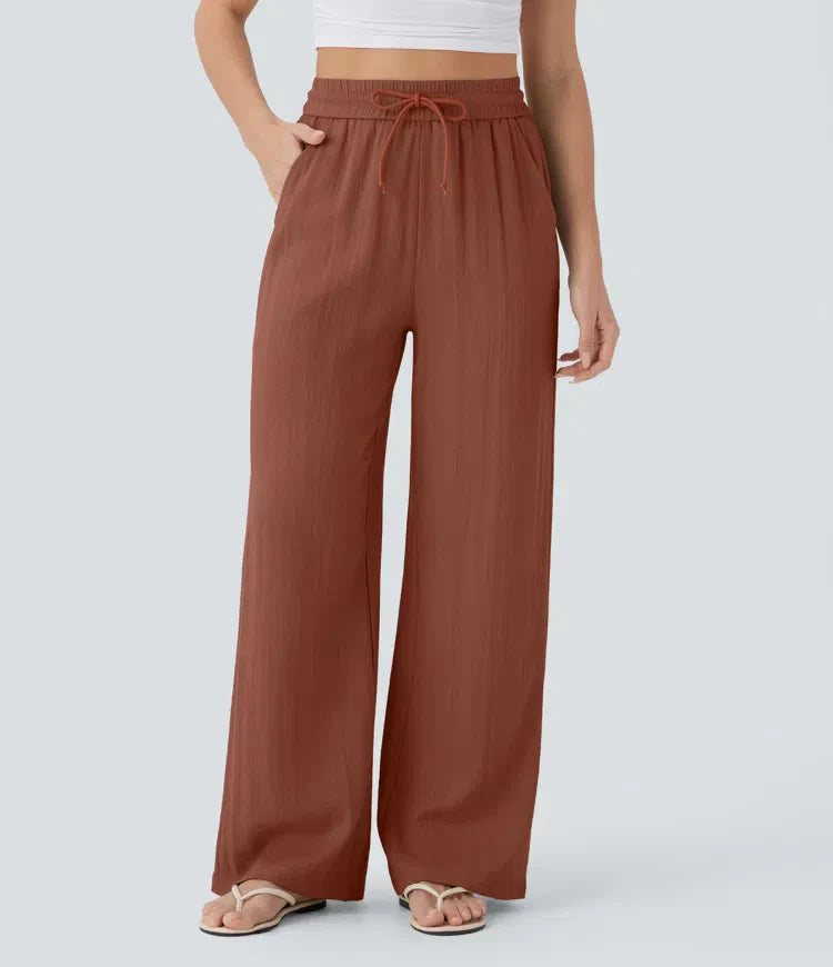 Pantalones de lino elegantes Zafeiria