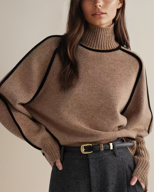 Jana - Suéter de Cuello Alto Sofisticado para Invierno
