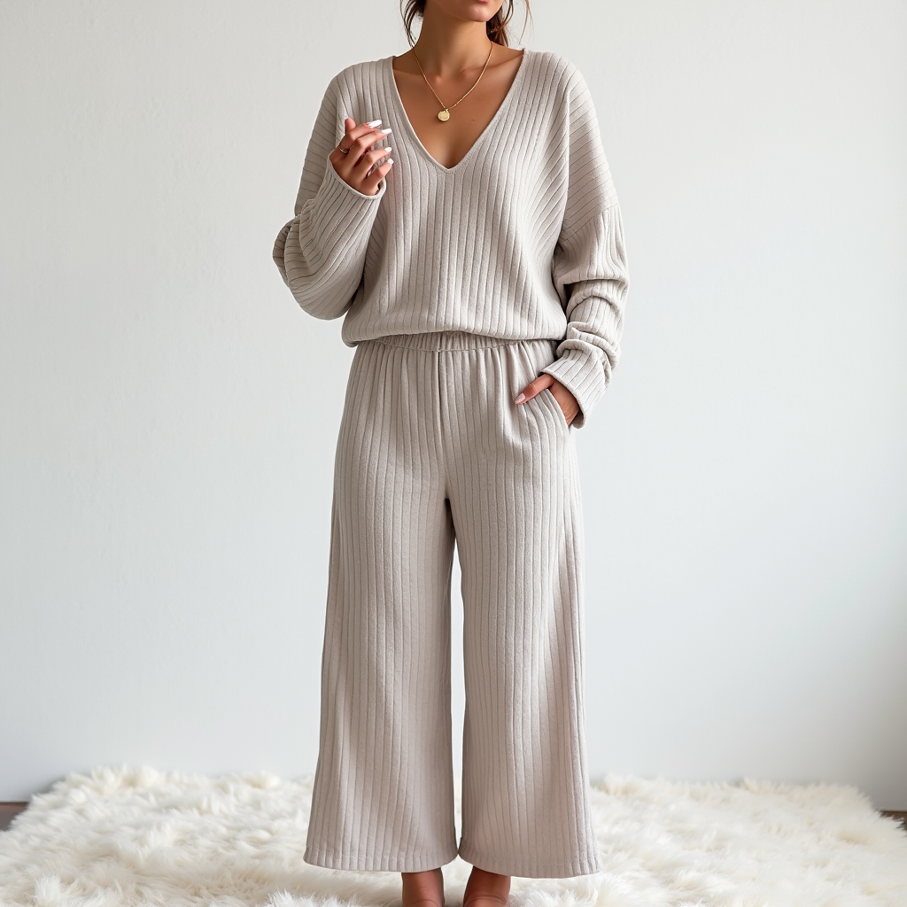 Eden | Conjunto de salón de punto suave para mujer | Relajado