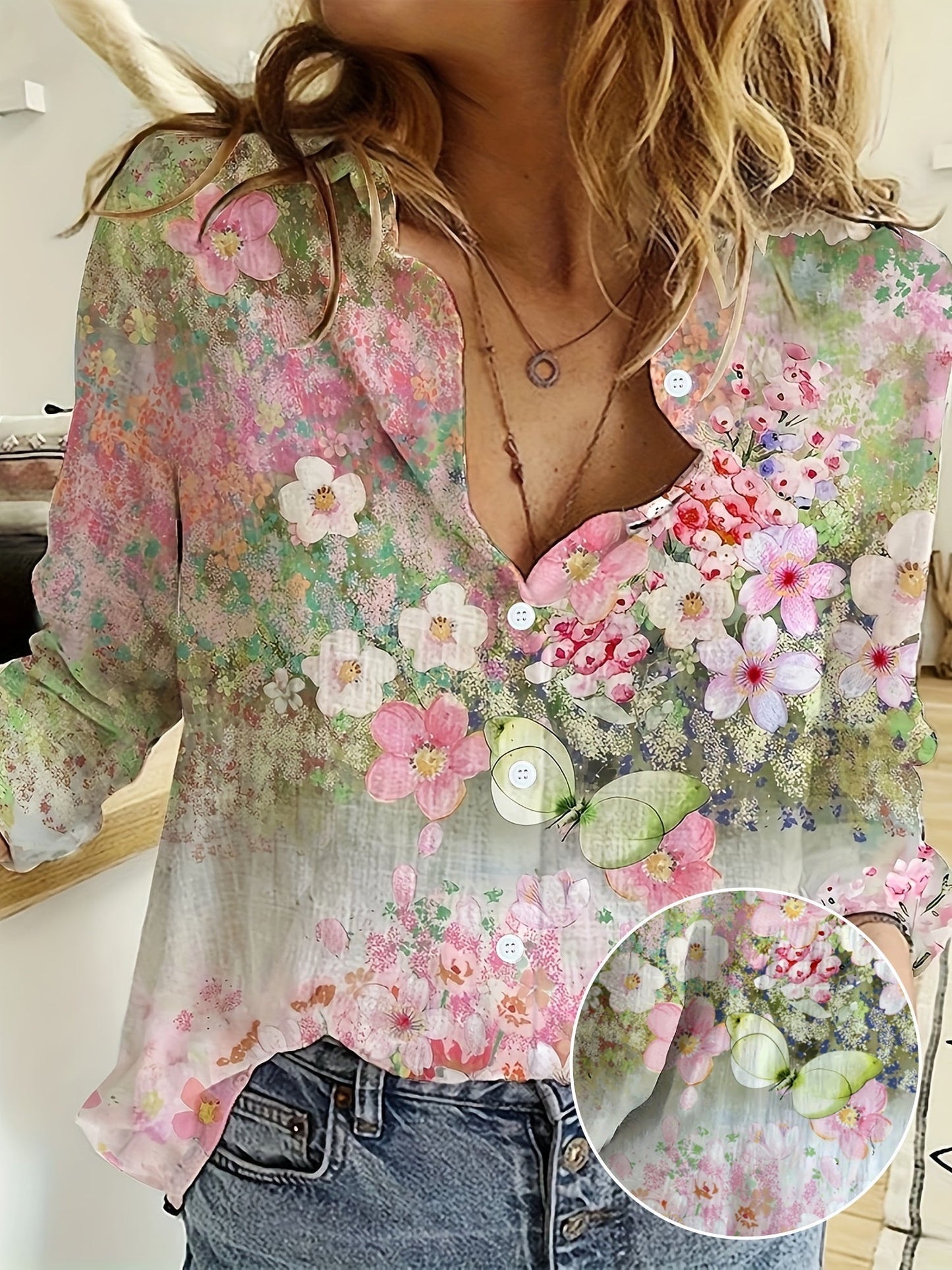 Mireya - Blusa de Floración Fantástica