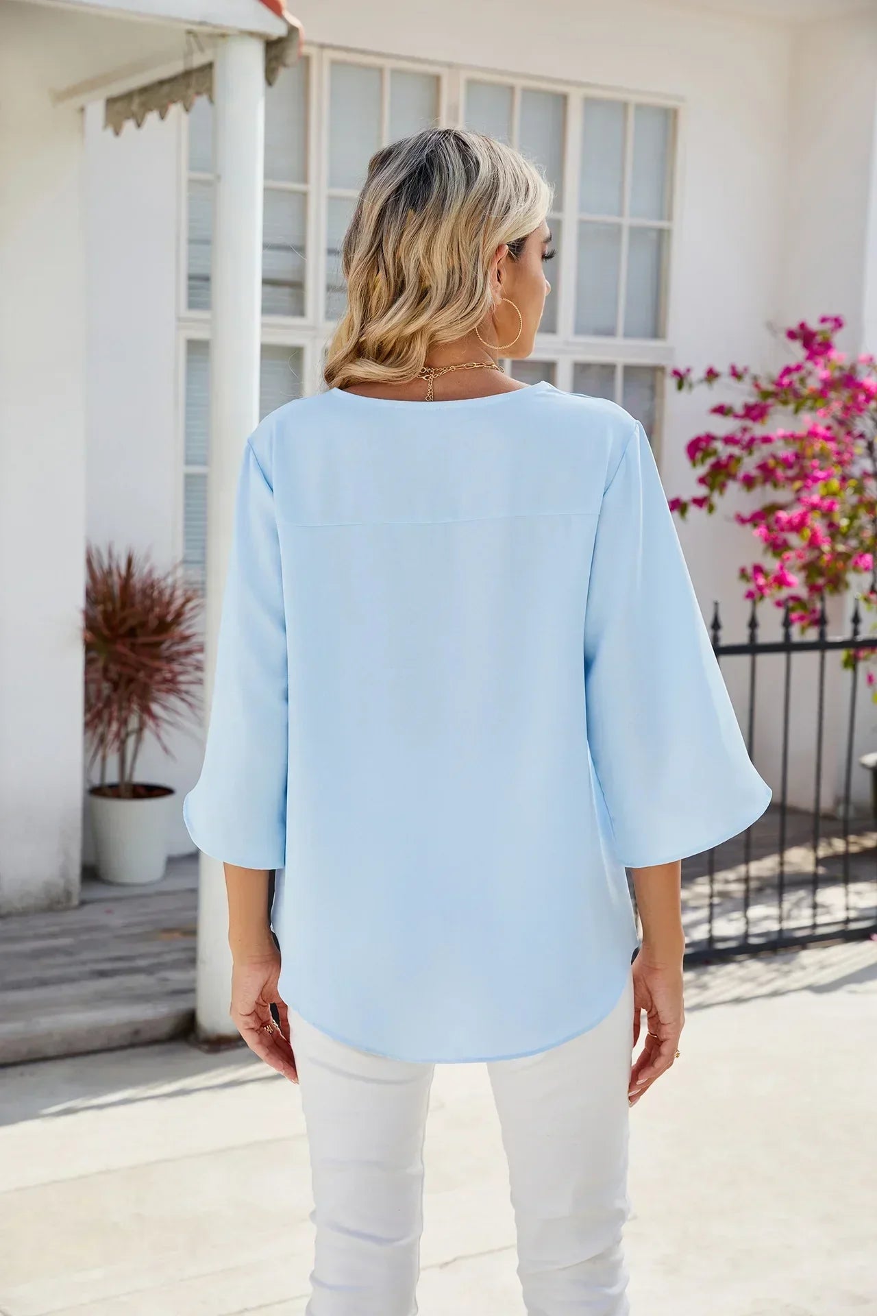 Blusa de cuello en V CARA