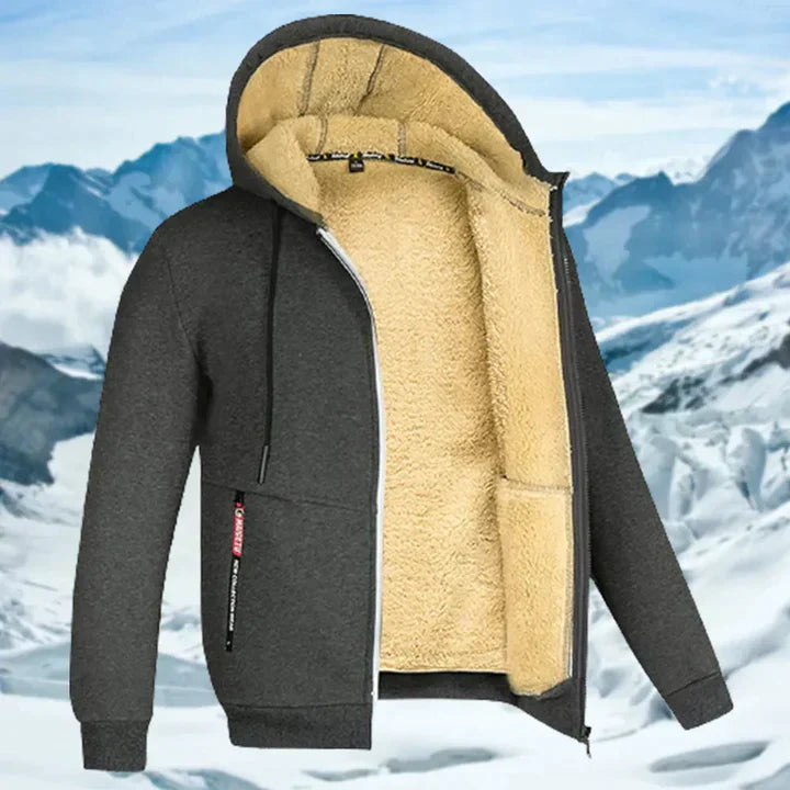 Arie - Chaqueta de Invierno para Hombre con Capucha y Forro de Felpa
