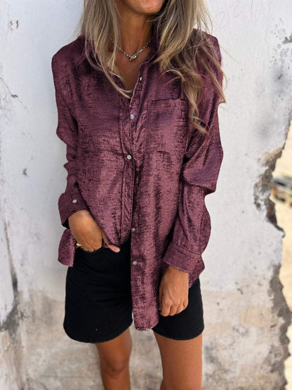 Camisa elegante con brillo Zella™
