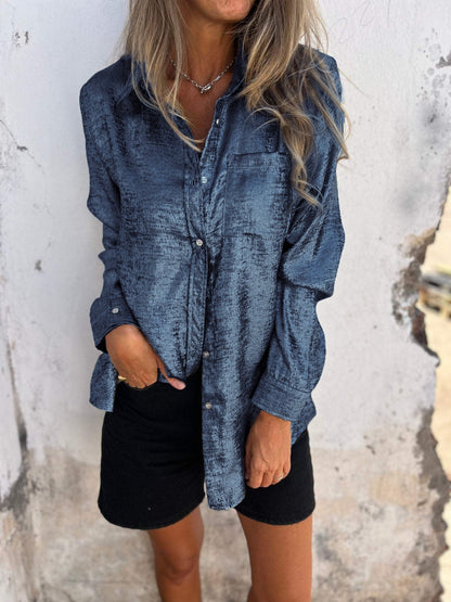 Camisa elegante con brillo Zella™