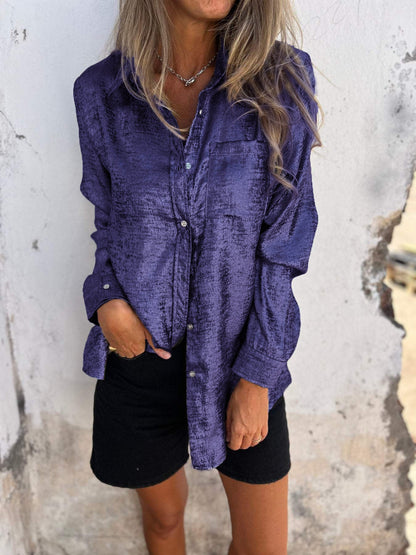 Camisa elegante con brillo Zella™
