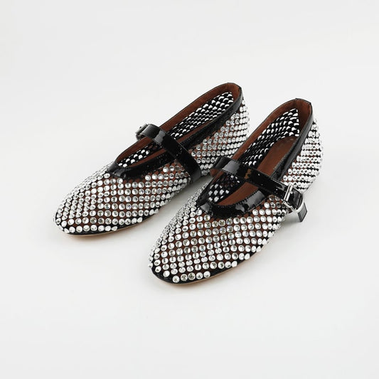 Zapatos Mary Janes Brillantes Liora