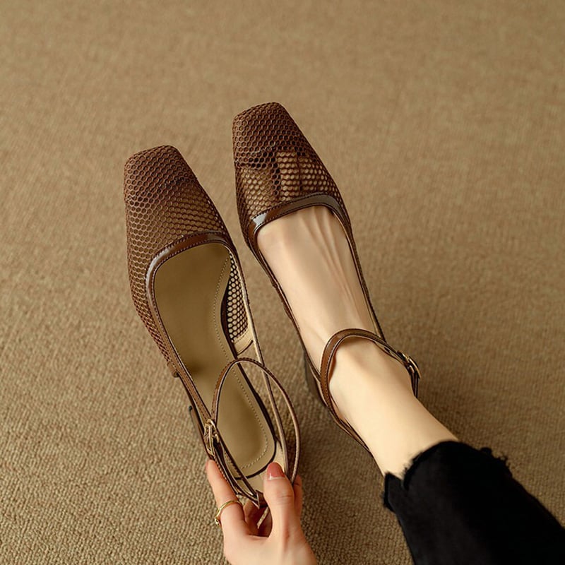 Tacones con bloque de malla Noelle™