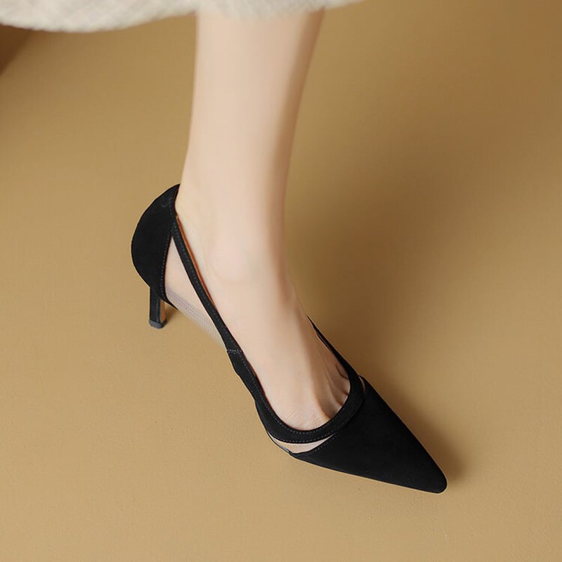 Zapatos de Tacón Estilizado | Alina en Malla