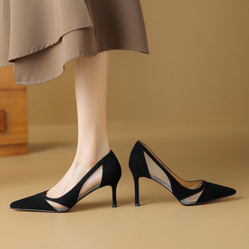 Zapatos de Tacón Estilizado | Alina en Malla