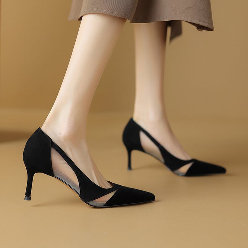 Zapatos de Tacón Estilizado | Alina en Malla