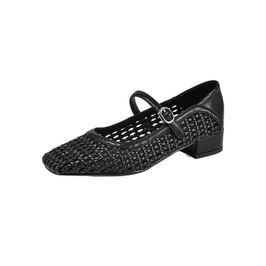 Zapatos de tacón con correas texturizadas Mara