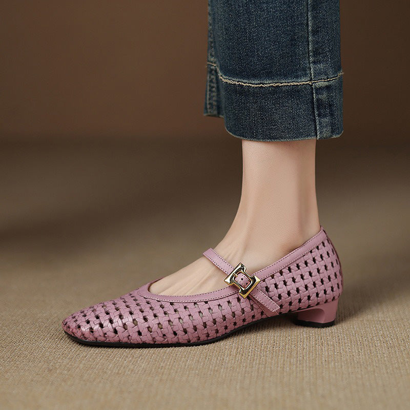 Flats con puntera cuadrada Miela
