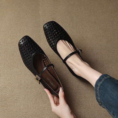 Flats con puntera cuadrada Miela