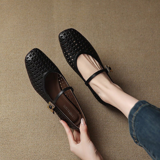 Flats con puntera cuadrada Miela
