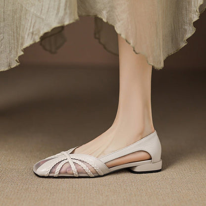 Zapatos planos de malla trenzada Celia