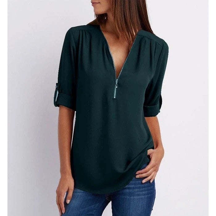 Lizzy - Blusa elegante con cierre