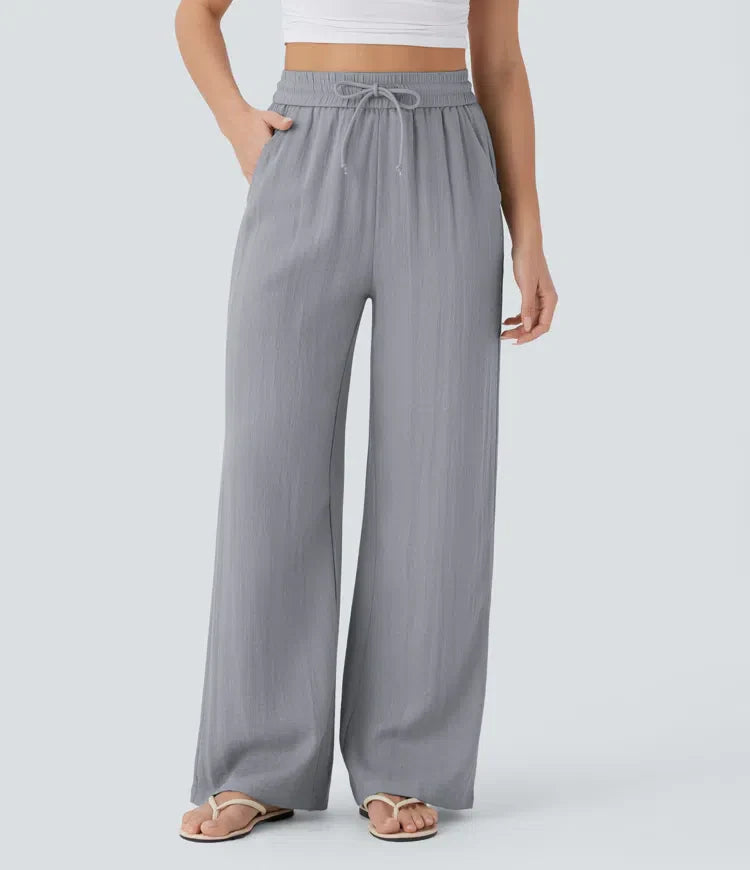 Pantalones de lino elegantes Zafeiria