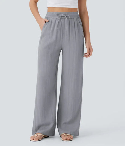 Pantalones de lino elegantes Zafeiria