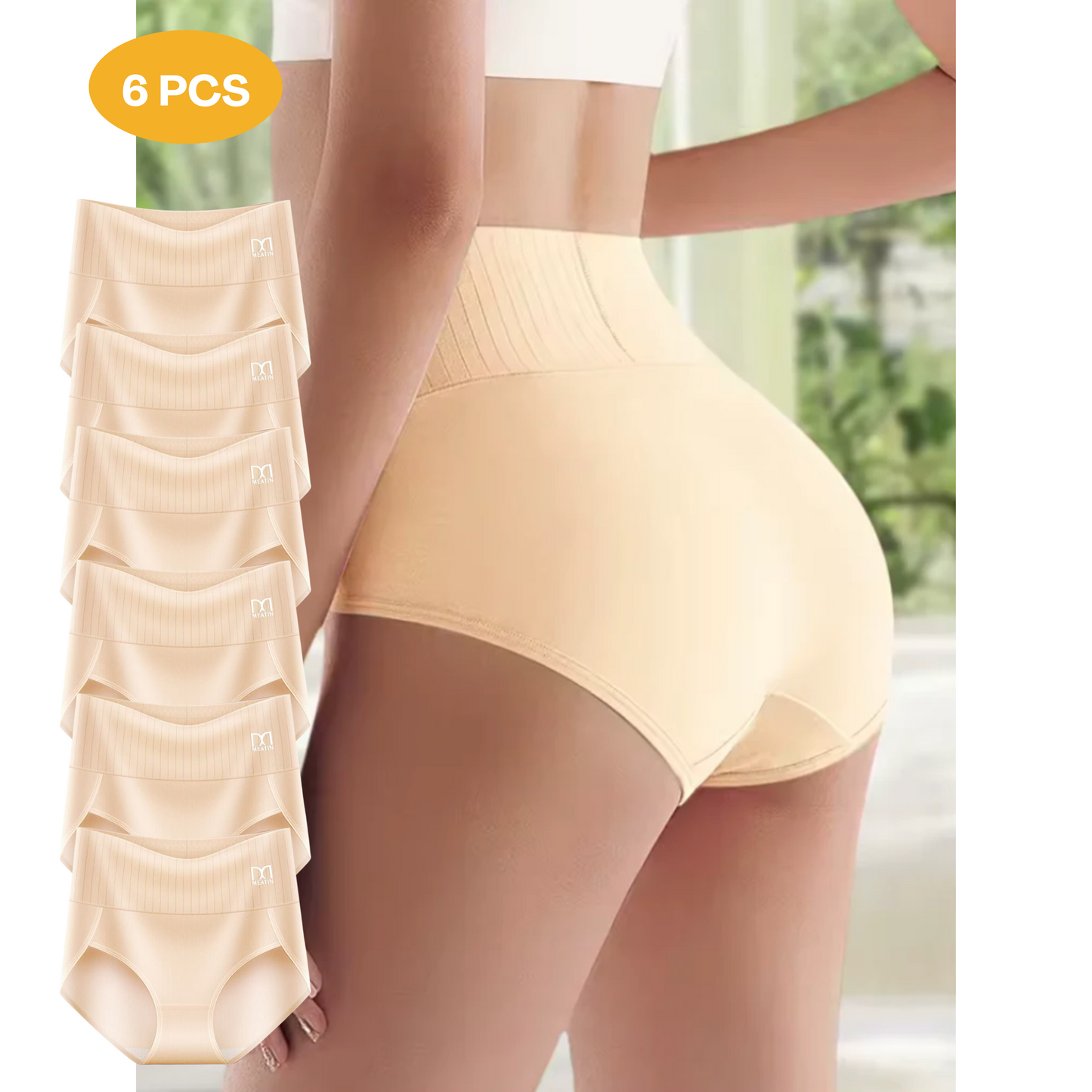 MARIE | Juego de 6 bragas altas moldeadoras