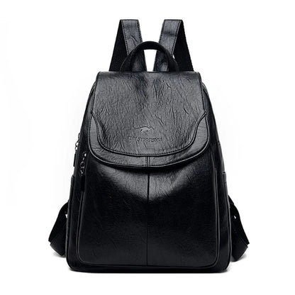 Greta - Mochila antirrobo de cuero