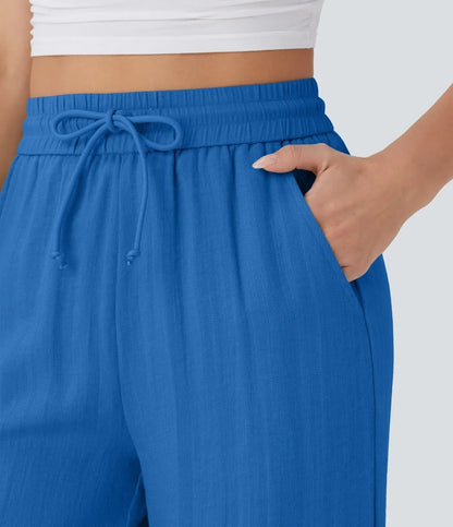 Pantalones de lino elegantes Zafeiria
