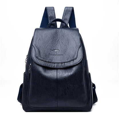 Greta - Mochila antirrobo de cuero