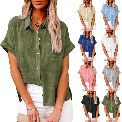 Adelene™ - Blusa clásica de botones y atemporal