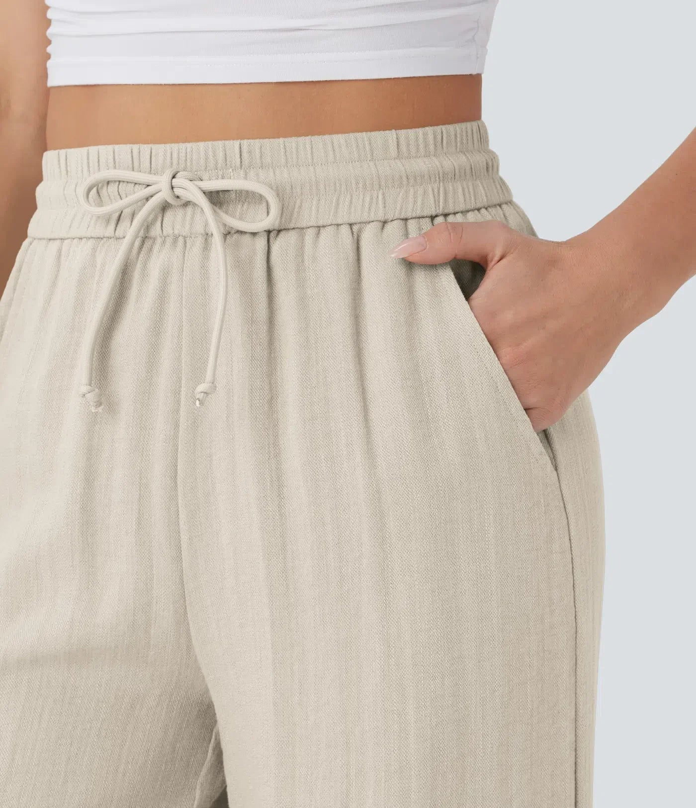 Pantalones de lino elegantes Zafeiria