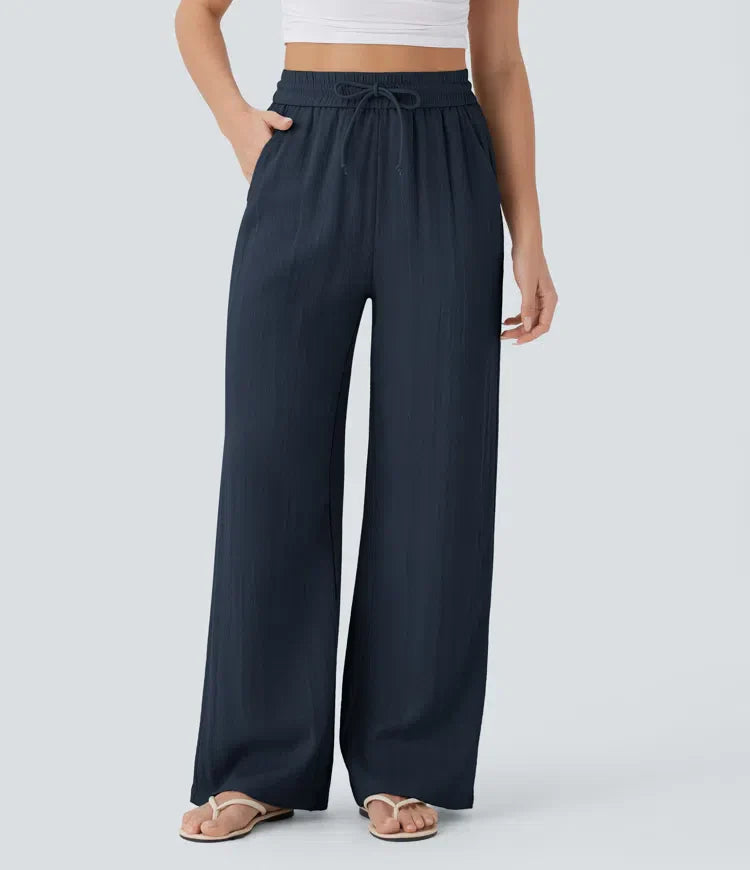 Pantalones de lino elegantes Zafeiria
