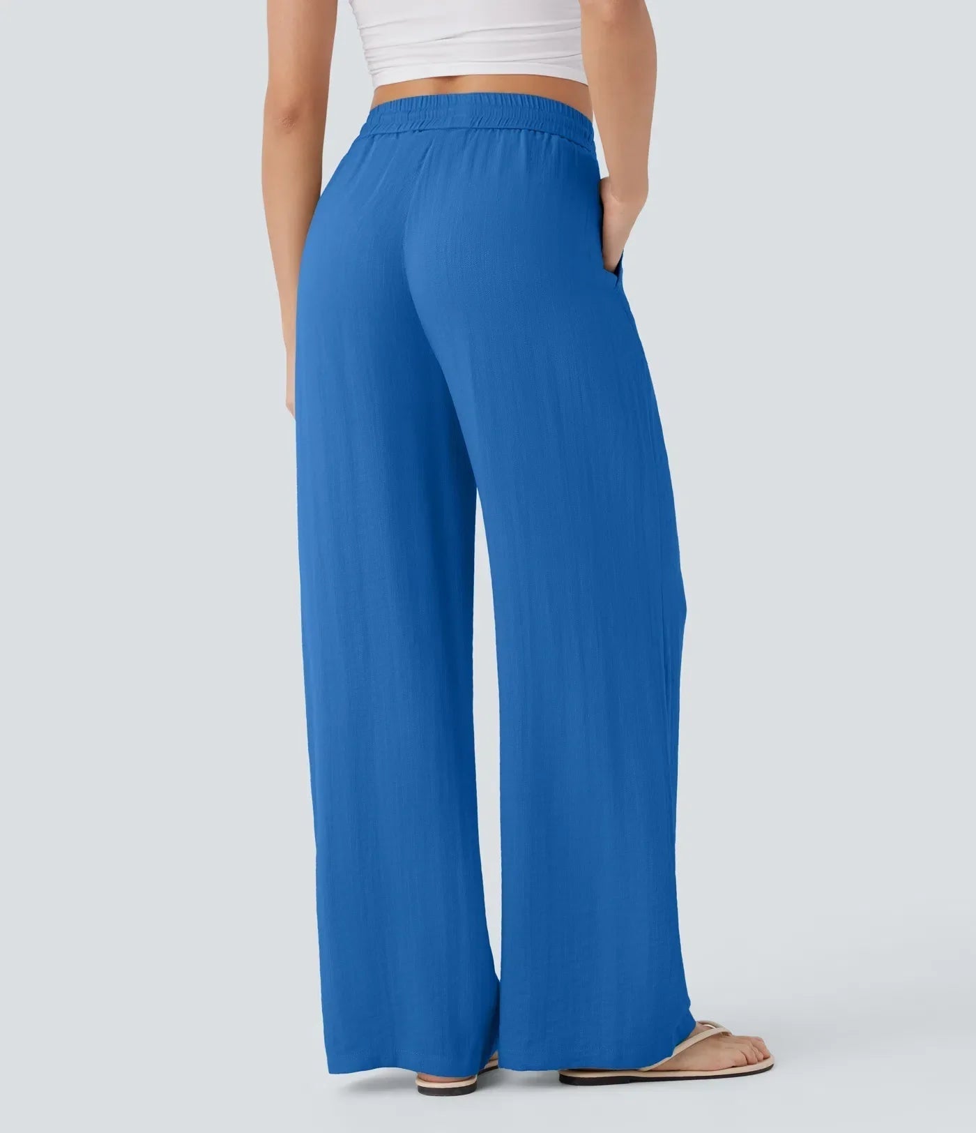 Pantalones de lino elegantes Zafeiria