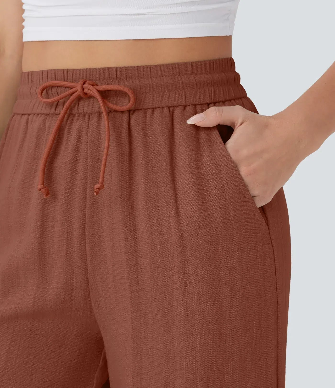 Pantalones de lino elegantes Zafeiria