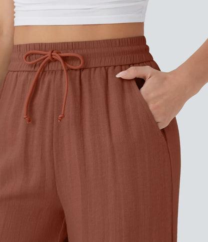 Pantalones de lino elegantes Zafeiria