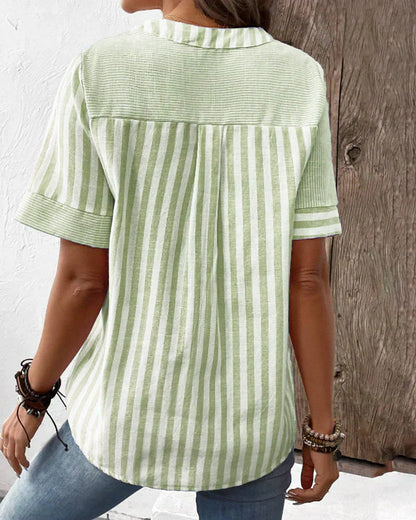 Sandra™ - Camiseta clásica de rayas