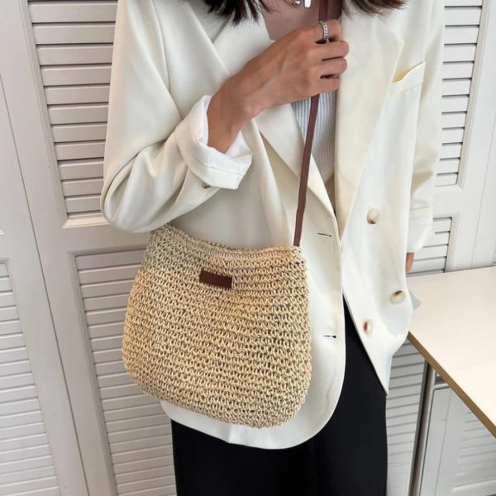 Kayla - Bolso bandolera de paja