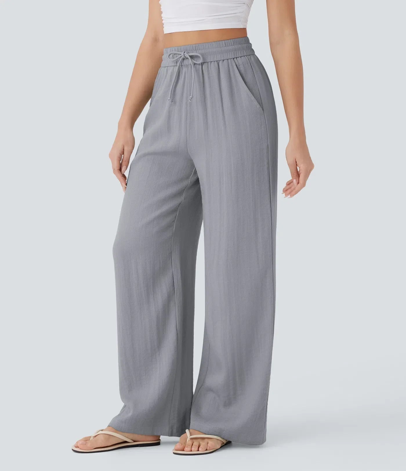 Pantalones de lino elegantes Zafeiria