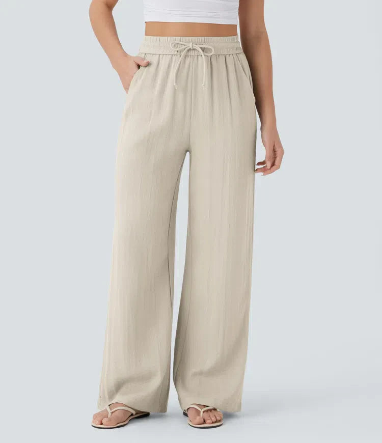 Pantalones de lino elegantes Zafeiria