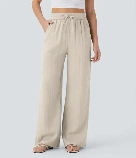 Pantalones de lino elegantes Zafeiria