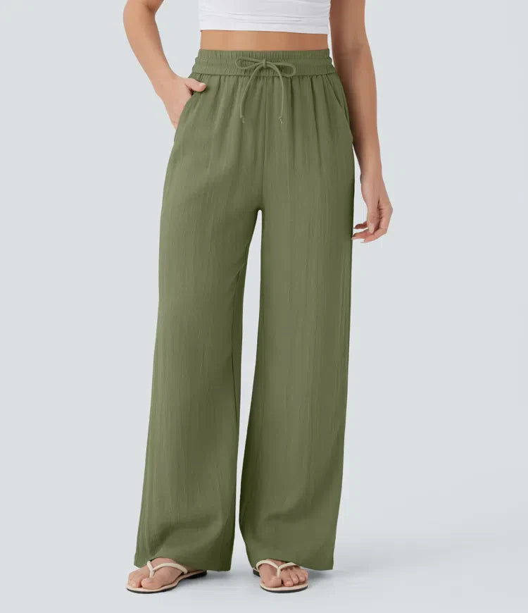 Pantalones de lino elegantes Zafeiria