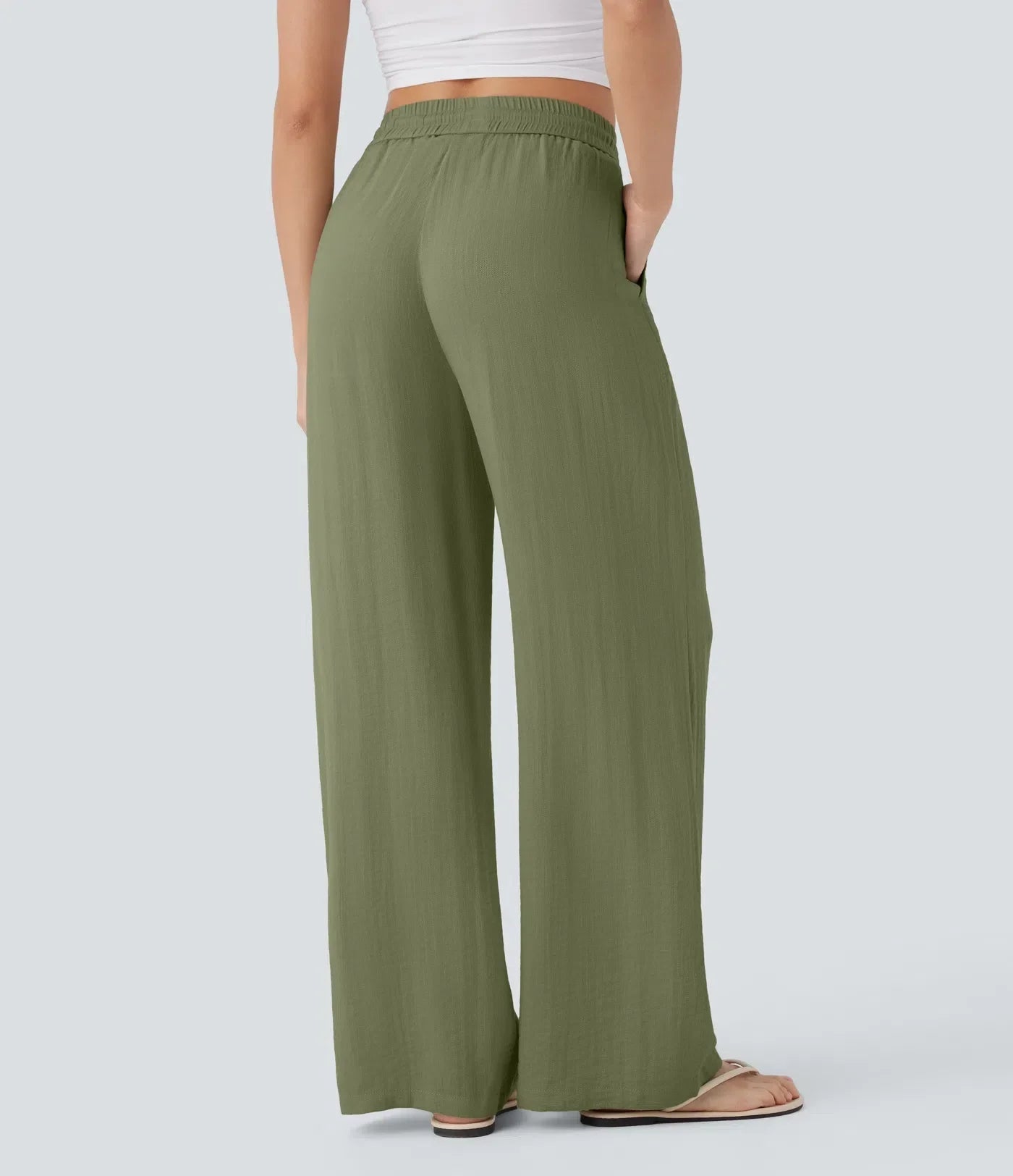 Pantalones de lino elegantes Zafeiria