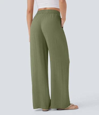 Pantalones de lino elegantes Zafeiria