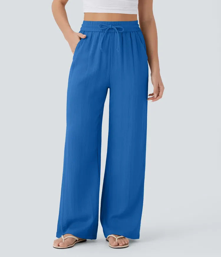 Pantalones de lino elegantes Zafeiria