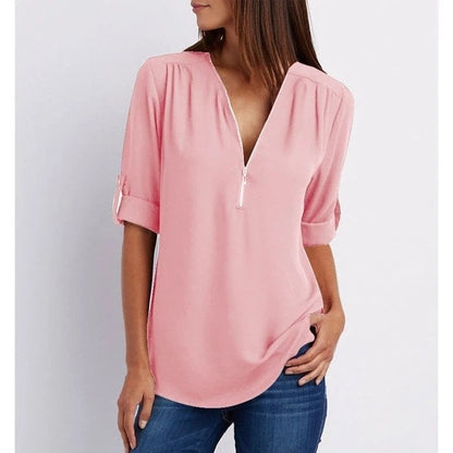 Lizzy - Blusa elegante con cierre