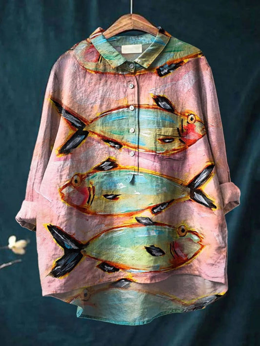 Lena | Camiseta Artística de Pez