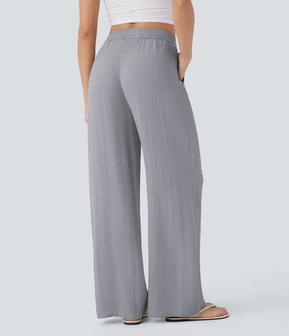 Pantalones de lino elegantes Zafeiria