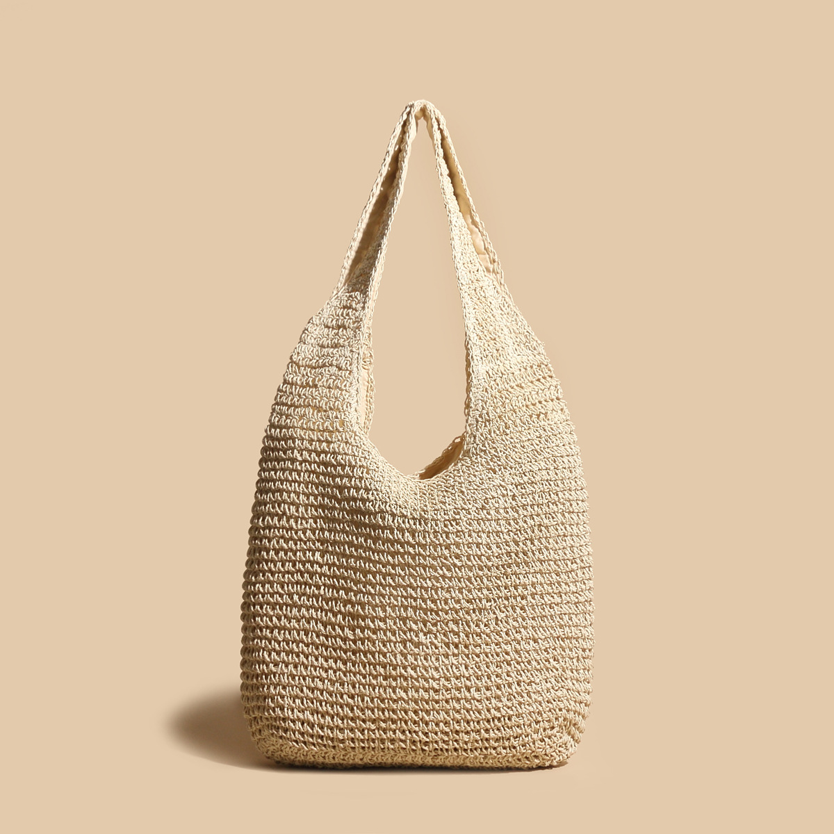 Kathleen - Bolsa de hombro tejida de paja