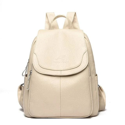 Greta - Mochila antirrobo de cuero